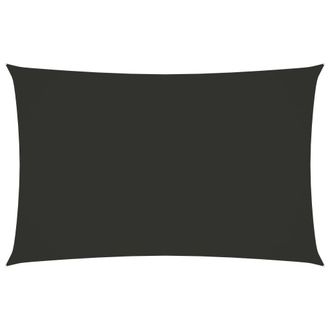 Berkfield Home Sunshade Sail Oxford Fabric Rectangular 5x8 m Anthracite in Black