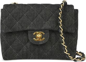 Chanel Borsa a spalla Classic Flap mini 1998 - Nero
