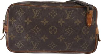 Louis Vuitton Pochette Marly Bandouliere Monogram Canvas Brown Canvas Handbag (Pre-Owned)