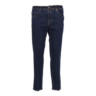 Jacob Cohen Heren, Jeans, Blauw, Maat: W37 Katoen