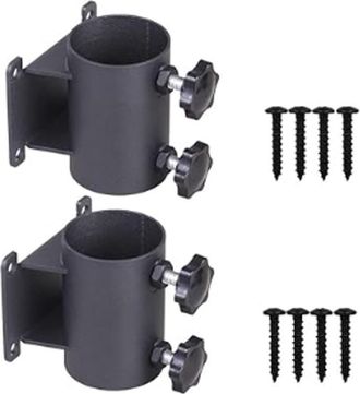 OEM Juego De 2 Soportes Para Sombrilla De Patio, Soportes De Aluminio Para Sombrilla De Exterior Para Barandilla De Patio, Balc&oacute;n O Patio Exterior