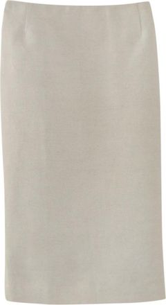 Prada linen and cotton-blend pencil skirt Size XS
