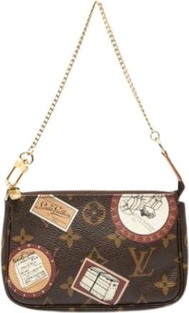 Louis Vuitton Pre-owned Mini Bags, female, Brown, Size: ONE SIZE Pre-owned Fabric Mini Bag