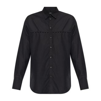 Dsquared2 Casual Shirts, male, Black, Size: XL Cotton shirt
