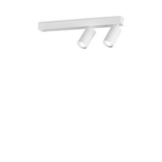 Netlighting Profilo 2 Light Twin Ceiling Spotlight White