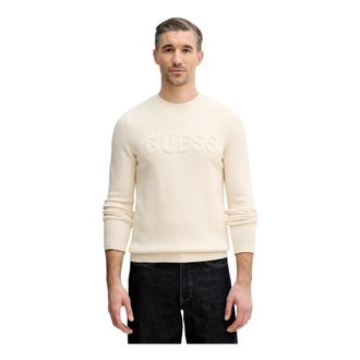 Guess Uomo, Maglie, Beige, L, new
