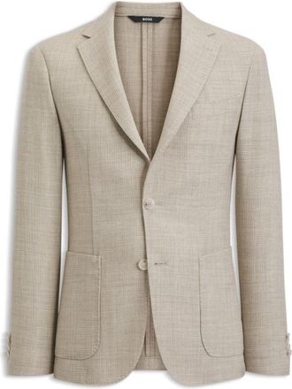 BOSS Slim-fit jacket in virgin wool