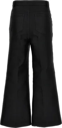 Giambattista Valli Silk-Blend Cropped Trouser - Black