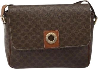 Celine Pre-owned Macadam schoudertas - Dames - Vintage Schoudertas - Bruin - ONE Size - Leer - Vintage