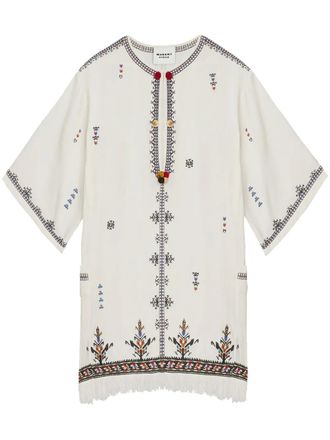 Isabel Marant Kressy mini dress - women - Viscose - 40 - White