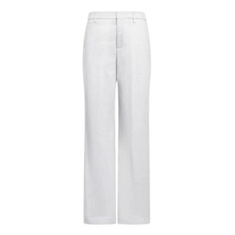 Dondup Wide Trousers, female, White, Size: XL Wide Trousers