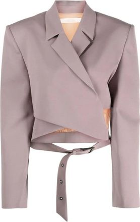 Ssheena Crossover-front Geknipte Blazer - Dames - Blazers - Paars - 2XS - Jassen
