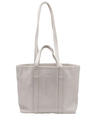 Balenciaga Ecru Leather Barbes East West Shopper (Authentic Pre-Loved)
