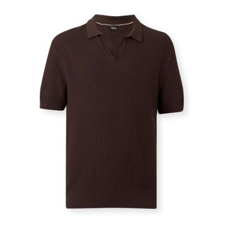 HUGO BOSS Truien & Vesten, Heren, Bruin, XL, Katoen, H-Natalo Polo