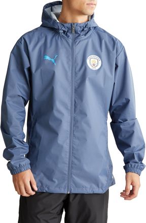 Puma Mens Manchester City All-Weather Training Jacket, Inky Blue Magic, L
