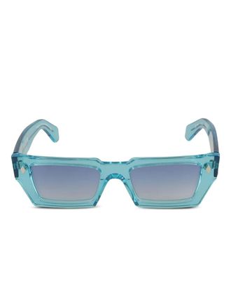Kàdor Disko geometric-frame sunglasses - Blue