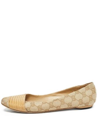 Gucci GG canvas ballet flats - Neutrals