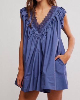 Free People Sundazed Mini Dress In Night Shadow