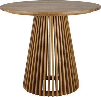 Maisons du monde Mesa alta de jard&iacute;n profesional redonda de acacia maciza para 6 personas D. 120