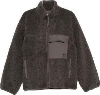 Maison Kitsun&eacute; Pavem Fleece Jas - Heren - Fleece jassen - Grijs - M - Fitness