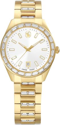 Swarovski Matrix Quartz Diamond White Dial Ladies Watch 5745534
