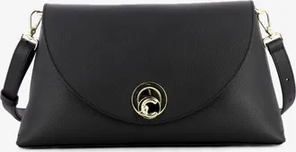 Coccinelle Borsa tracolla con patta in pelle nera