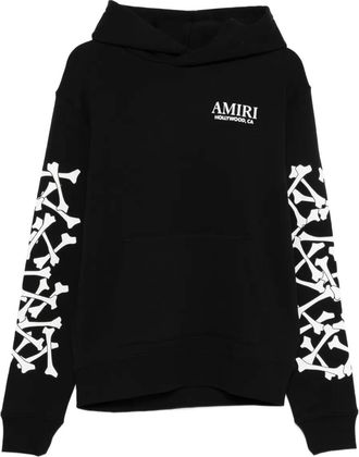 Amiri Bones Stacked hoodie met lange mouwen - Zwart