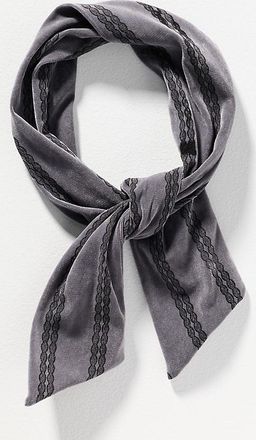 Anthropologie Velvet Twist-Top Wire Headband