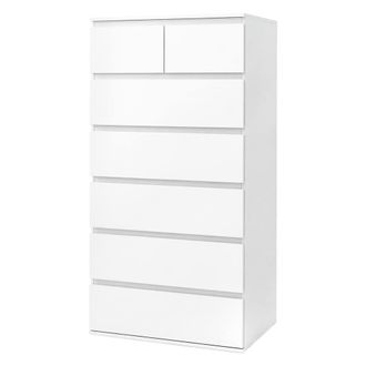 Levede Tall Chest of Drawers White Storage Cabinet for Bedroom Hallway Home