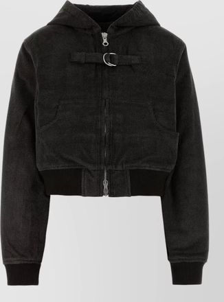 Our Legacy cropped cotton jacket hood and pockets