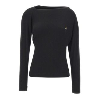 Vivienne Westwood Dames, Truien, Zwart, Maat: XS Leer