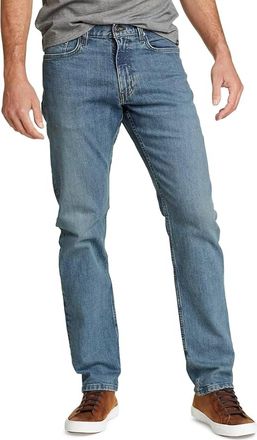 Eddie Bauer H2Low Flex Straight Fit Denim Jeans In Dusty Blue