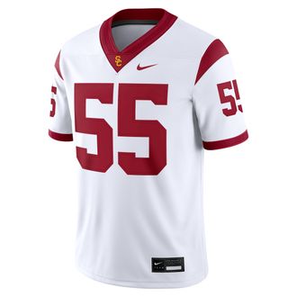 Nike USC Mens Nike Mens Dri-FIT College Game Jersey in White | NC2F08BESCJ-TWP