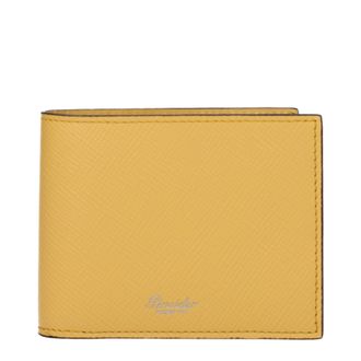 Pineider Herrens Geldb&ouml;rse Leder Gelb/Ei