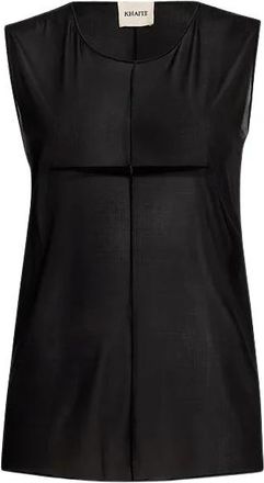 Khaite Geribbelde mouwloze top - Dames - Tops zonder mouwen - Zwart - S - Tops