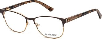 Calvin Klein Ladies Brown Rectangular Eyeglass Frames CK1930520052