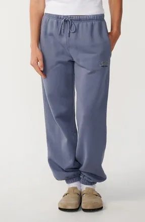Rip Curl Varsity Sports Cotton Track Joggers in Blue Grey at Nordstrom, Size Xx-Small
