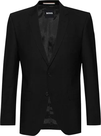 HUGO BOSS H-Huge Heren Single-Breasted Slim Pakjasje (Zwart)