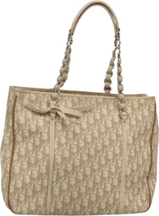 Dior Pre-owned Tote Bags, female, Beige, Size: ONE SIZE Pre-owned Vintage Tote Bag