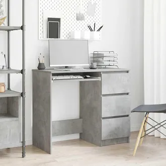 vidaXL Scrivania Grigio Cemento 90x45x76 Cm In Legno Multistrato - Vidaxl