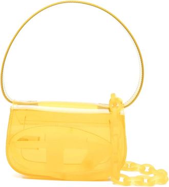 Diesel 1DR shoulder bag - women - Thermoplastic Polyurethane (TPU)/Resin/Calf Leather - One Size - Yellow
