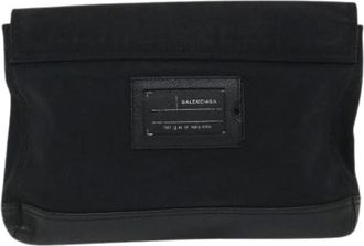 Balenciaga Pre-owned Clutches, male, Black, Size: ONE SIZE Pre-owned Flap Clutch