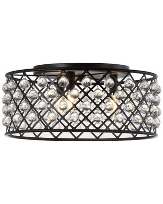Jonathan Y Designs Jonathan Y Designs Gabrielle 19In Led Flush Mount Ceiling Light