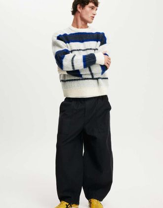 Cotton On Pantaloni super ampi a palloncino neri-Nero