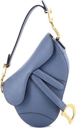 Dior Saddle Handbag Leather Mini shoulder bag - Blauw