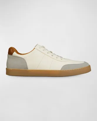 Allen Edmonds Mens Liam Leather Low-Top Sneakers