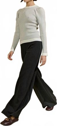 Sita Murt/ Fitted Ribbed Knit Sweater In Stripe
