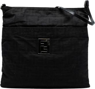 Fendi Pre-owned Canvas Cross Body Bag - Dames - Vintage Schoudertas - Zwart - ONE Size - Vintage