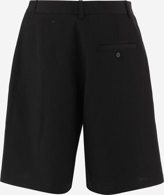 Jacquemus Mens Wool Shorts Black Virgin