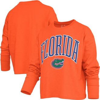 Pressbox Womens Pressbox Orange Florida Gators Motley Boxy Waist-Length Long Sleeve T-Shirt at Nordstrom, Size Xx-Large